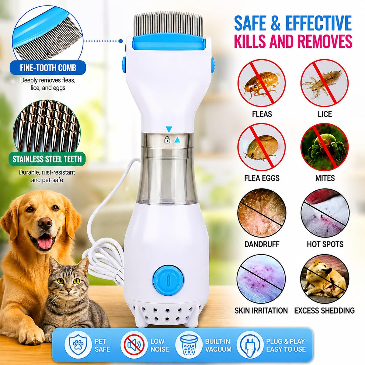Electric Lice Removal Comb