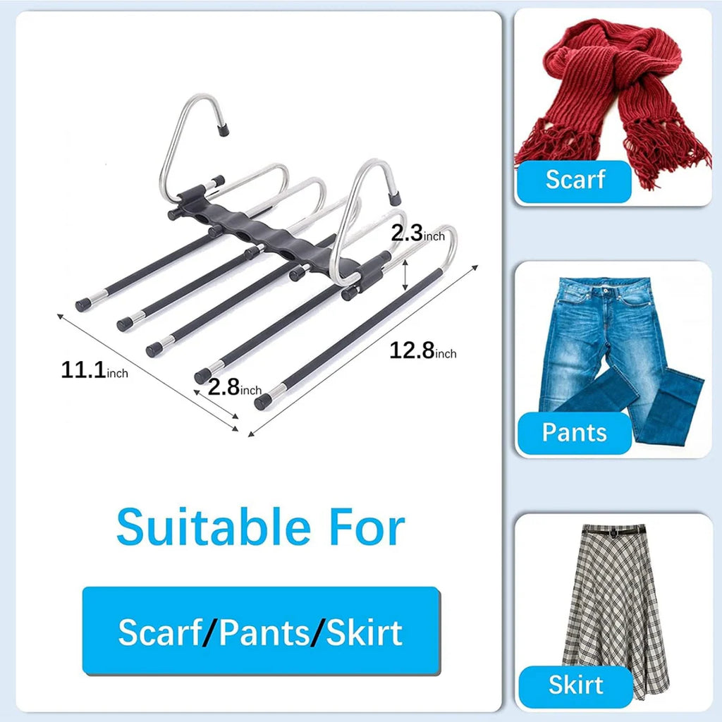 5 in 1 ABS Foldable Hangers (Pack of 2)