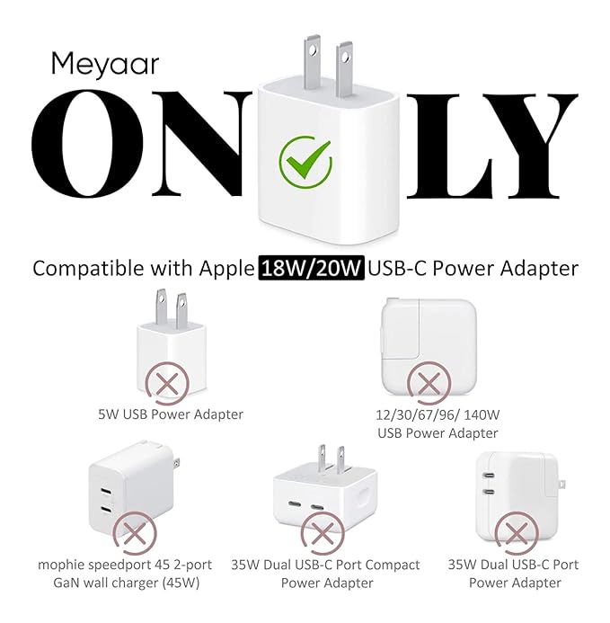 4 in 1 Silicone Case for Apple 20W USB-C Power Adapter
