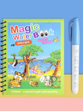 Magic Water Coloring Book with Magic Pen (Quick Dry)