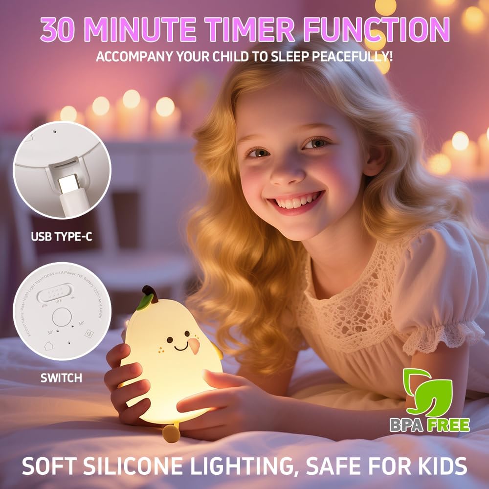 Cute Pear Night Lamp