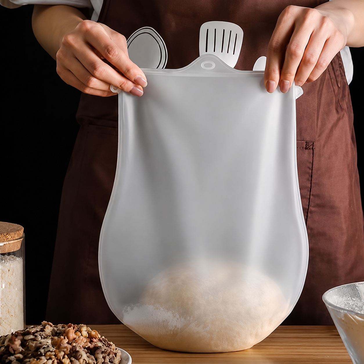 Mess-Free Silicon kneading Bag