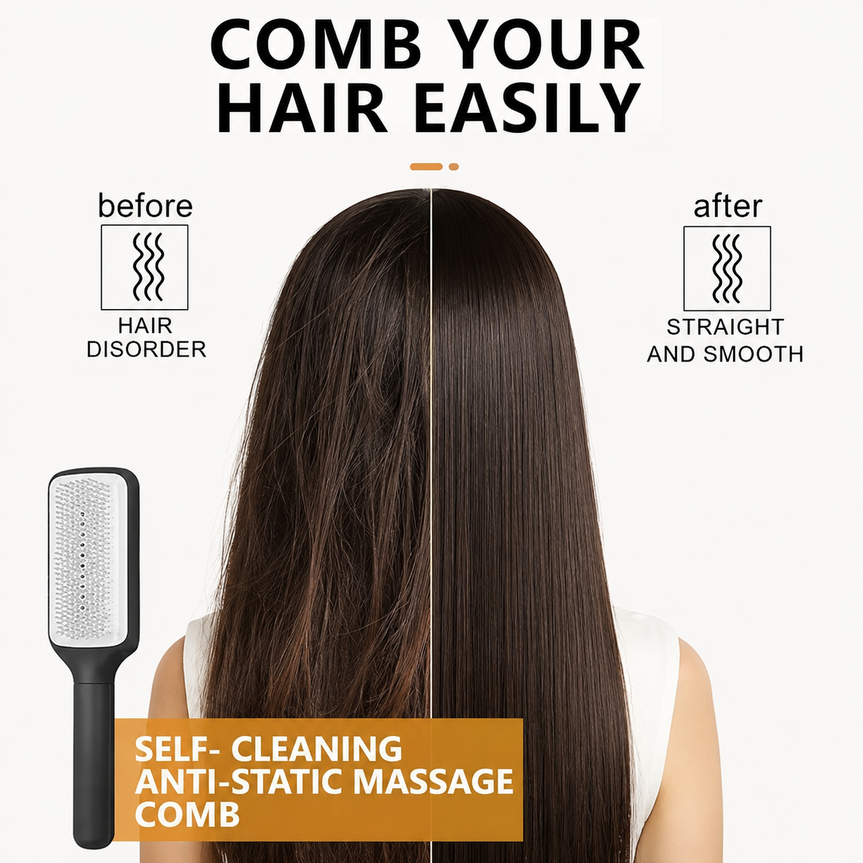 Self Cleaning Hair Brush