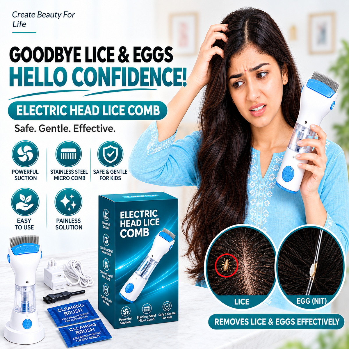 Electric Lice Removal Comb
