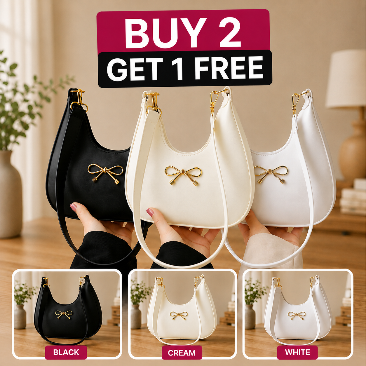 Elegant Women's Hobo Shoulder Bag