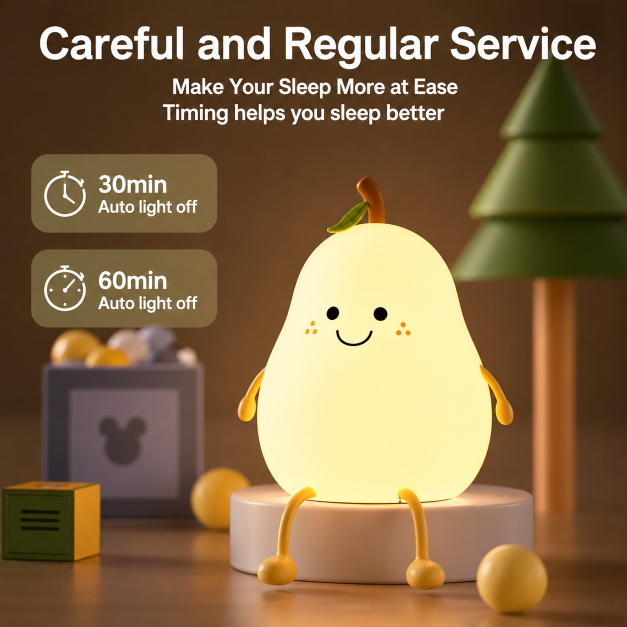 Cute Pear Night Lamp